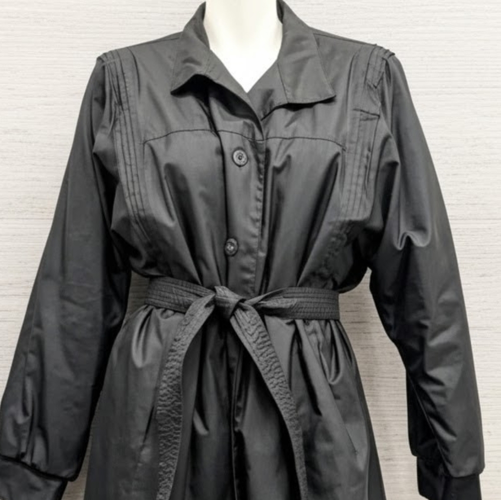 HP💋70s 80s On Oue Oversized Waterproof Trench Coat (9/10) - Picture 3 of 17